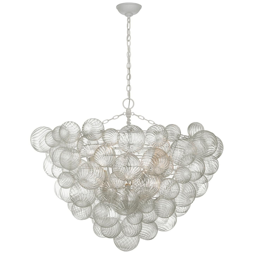 Glass Ball Bubbles Chandelier | Customizable Sizes, Gold Finish & Ideal for Living Room or Dining Area