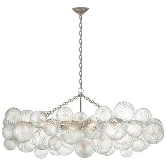 Glass Ball Bubbles Chandelier | Customizable Sizes, Gold Finish & Ideal for Living Room or Dining Area