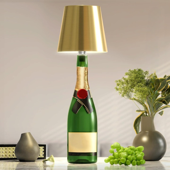 Bottle Lamp – Portable Rechargeable Touch Control LED Light with Adjustable Brightness & 3 Color Temperatures