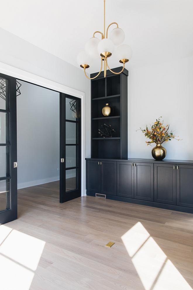 Gooseneck Chandelier | Wrought Iron & Glass, Damp-Rated for Indoor Use in Contemporary or Mid-Century Modern Spaces