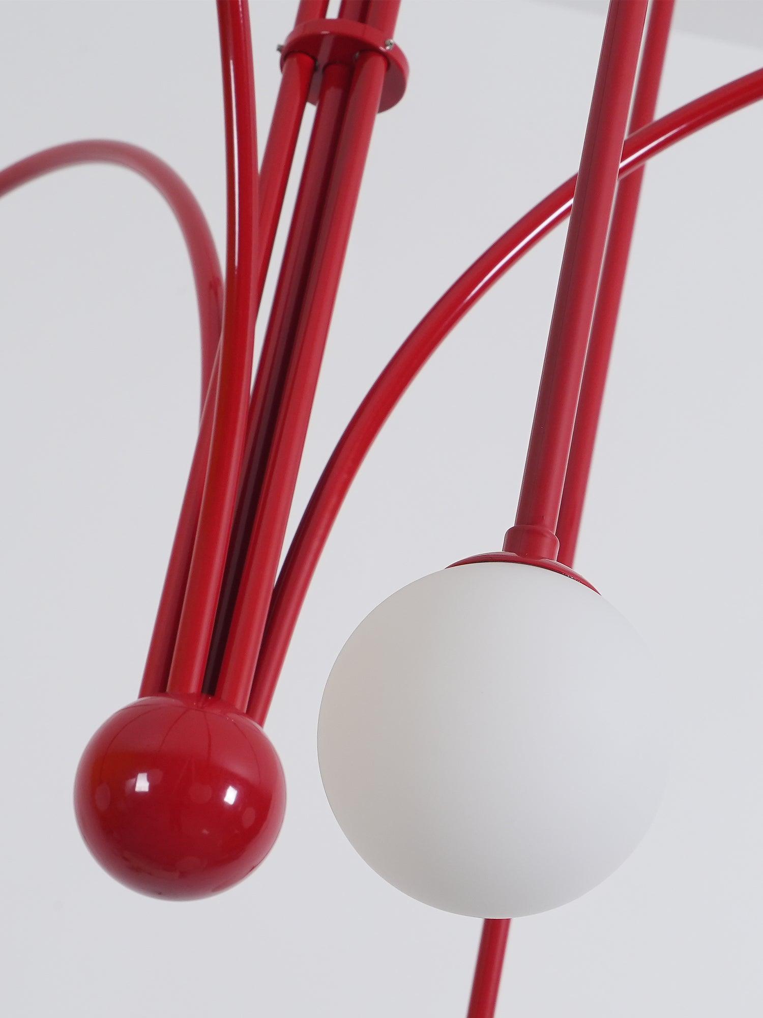 Modern LED Pendant Light | 6 Heads, Metal & Glass Design for Contemporary Indoor Spaces