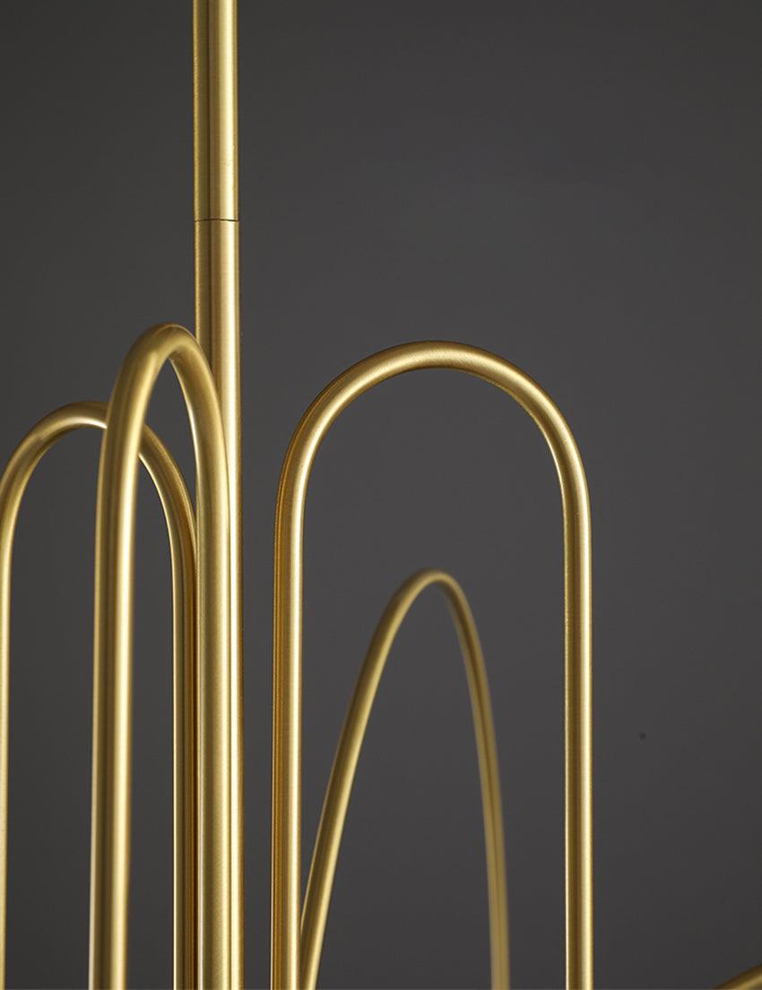 Modern LED Pendant Light | 6 Heads, Metal & Glass Design for Contemporary Indoor Spaces