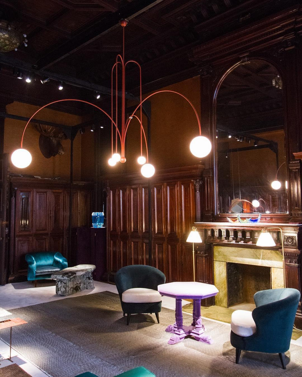 Modern LED Pendant Light | 6 Heads, Metal & Glass Design for Contemporary Indoor Spaces