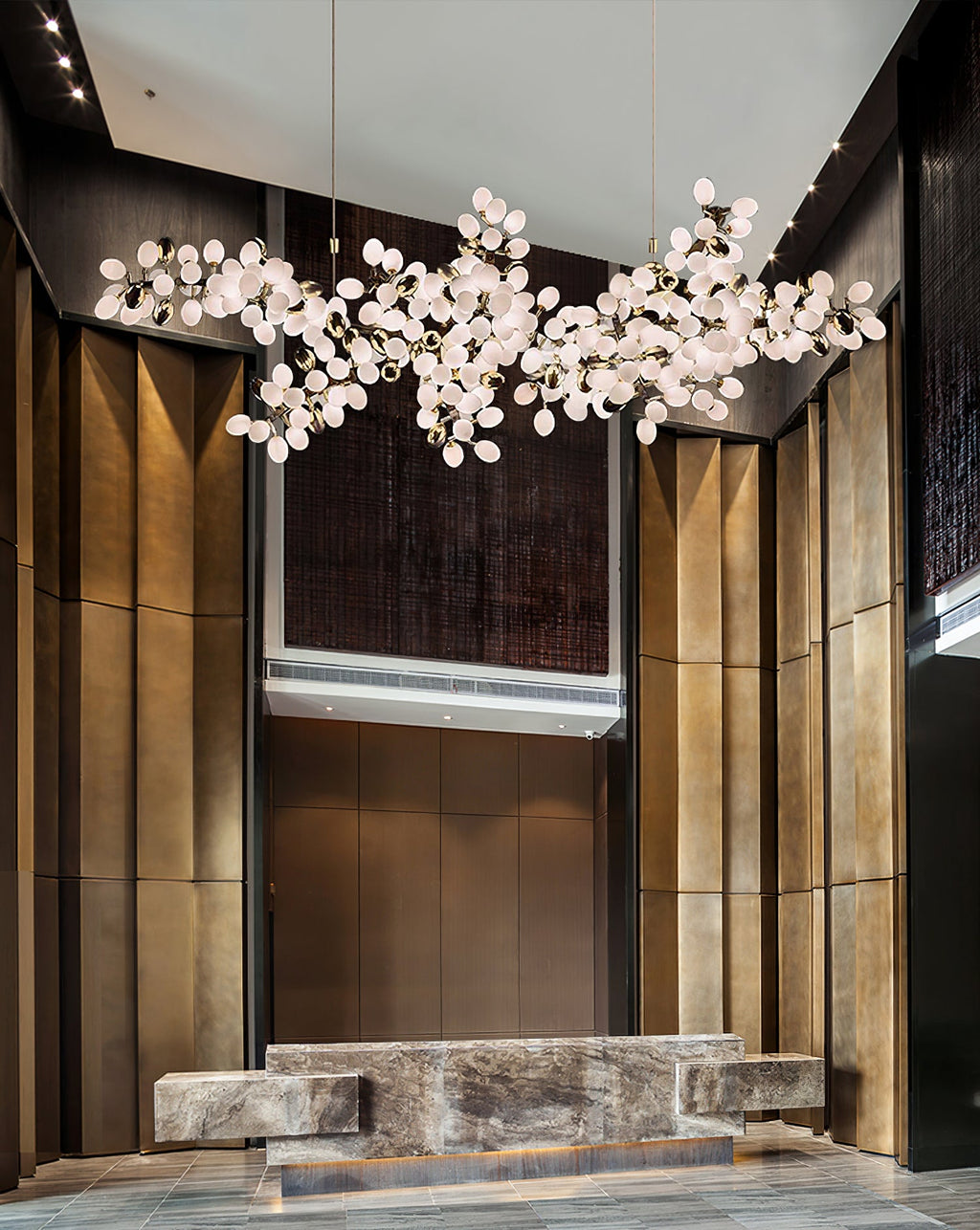 Grape Vine Bunch Chandelier Light Fixture for Dining Room & Rustic Decor