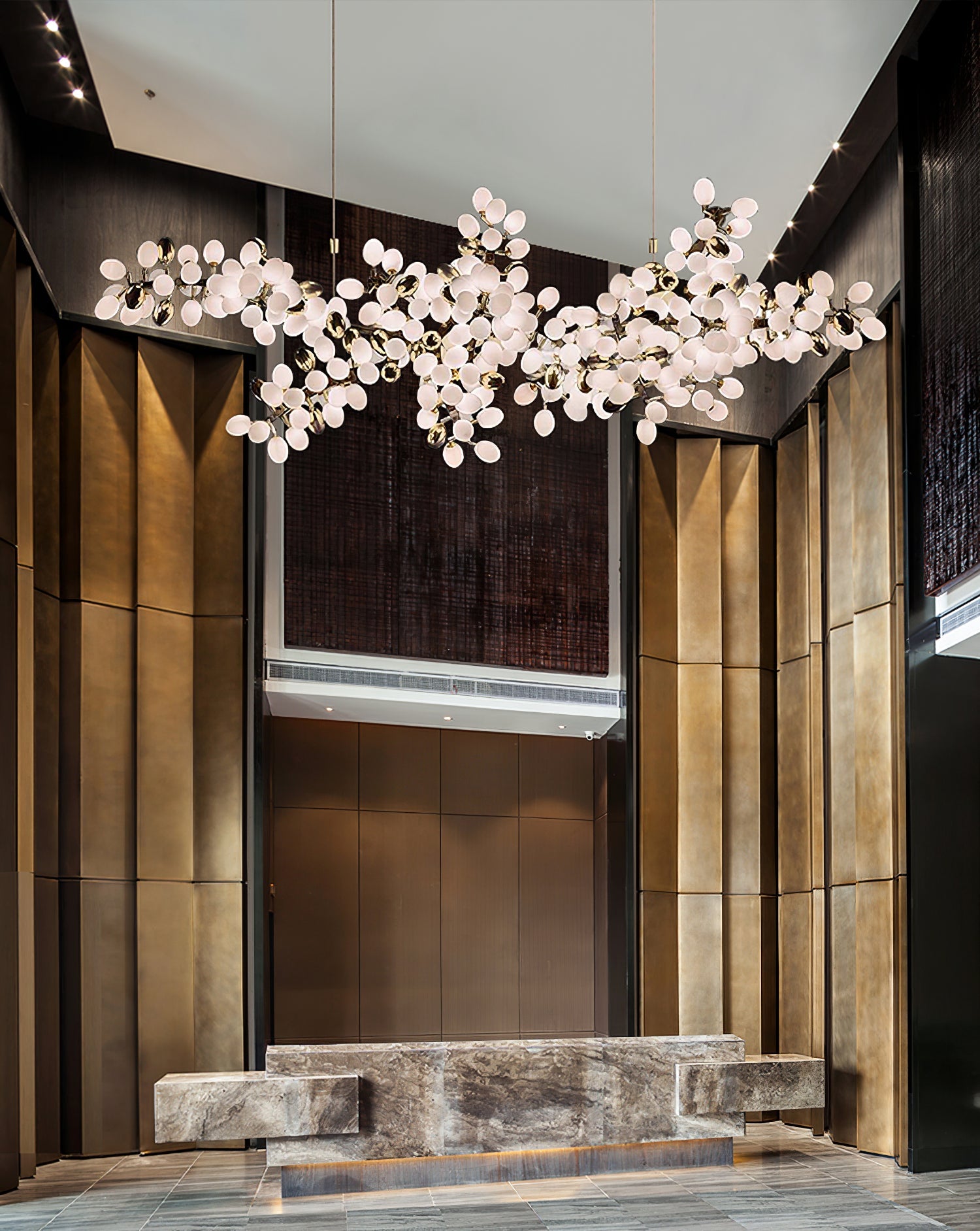 Grape Vine Bunch Chandelier Light Fixture for Dining Room & Rustic Decor