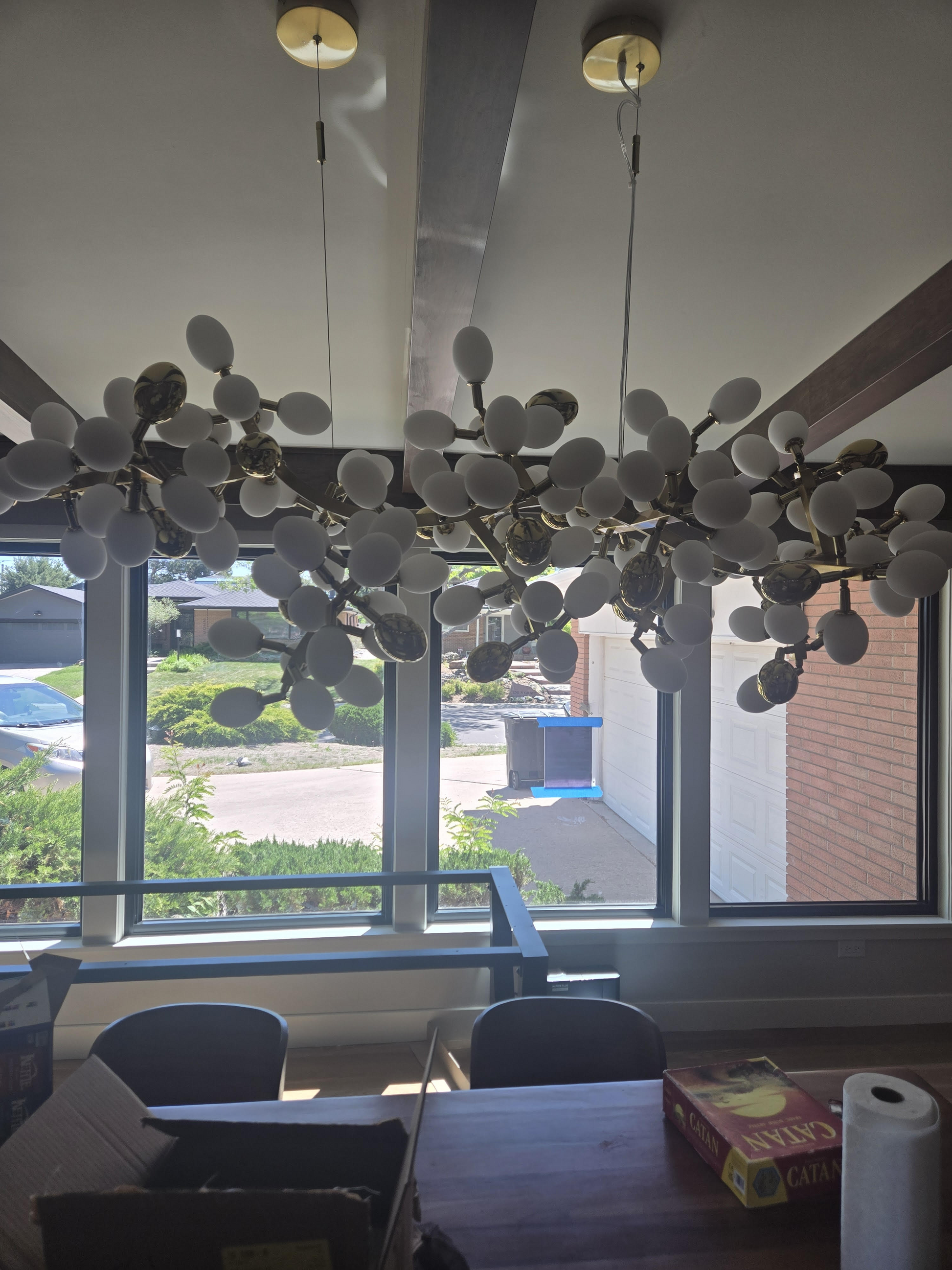 Grape Vine Bunch Chandelier Light Fixture for Dining Room & Rustic Decor