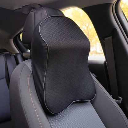 Neck Rest Cushion for Car Seats | 3D Memory Foam Pillow for Neck Pain Relief