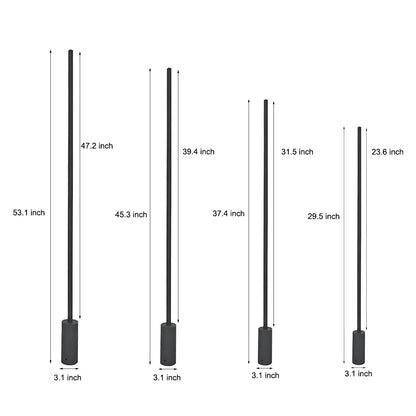 Outdoor Light Bar for Patio & Pool - Rechargeable Free Standing Event Lighting, Tall Landscape & Hanging Pole Lights