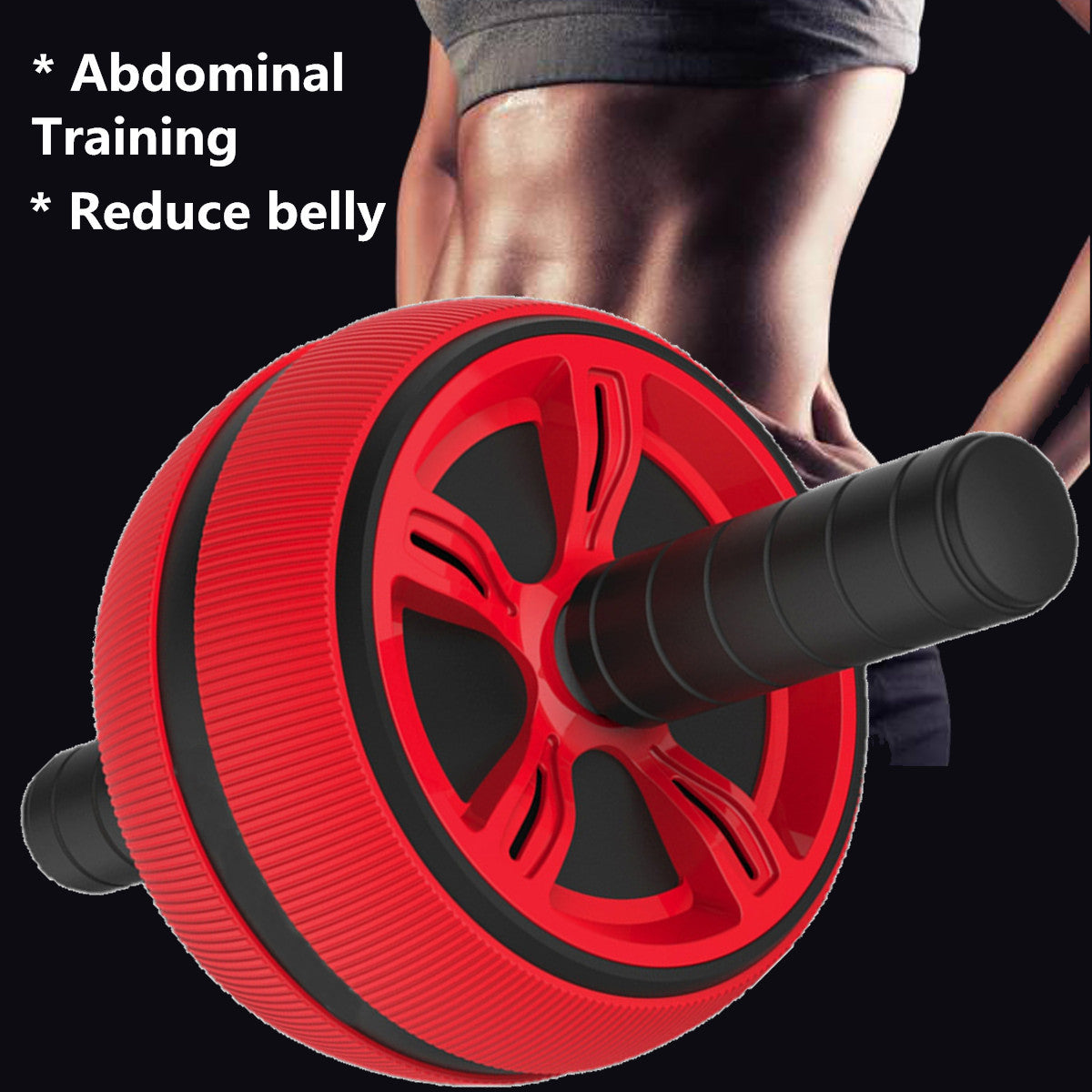 Abdominal Wheel Roller | Blue Exercise Roller for Core Strengthening and Belly Training