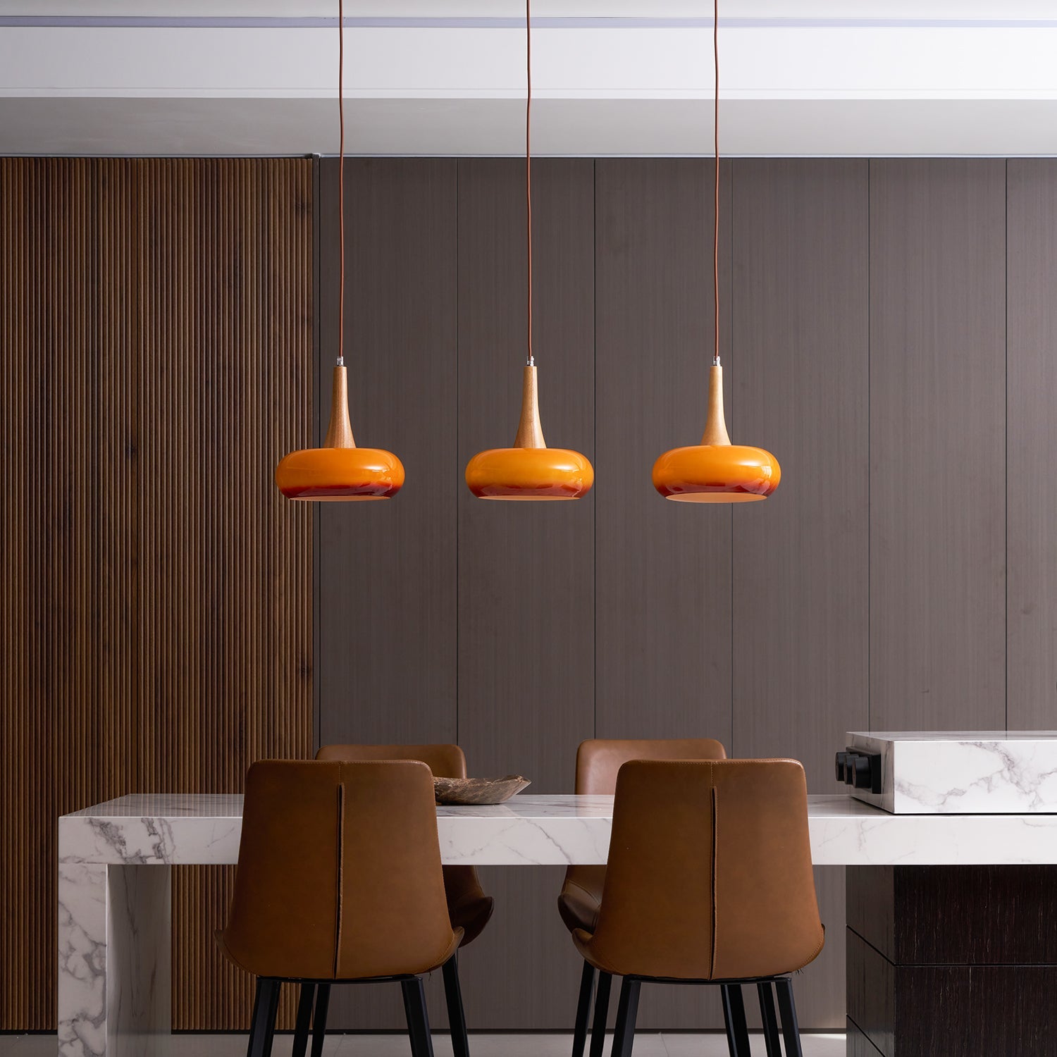 LED Pendant Lamp - Modern Adjustable Hanging Light Fixture for Kitchen Island & Dining Room