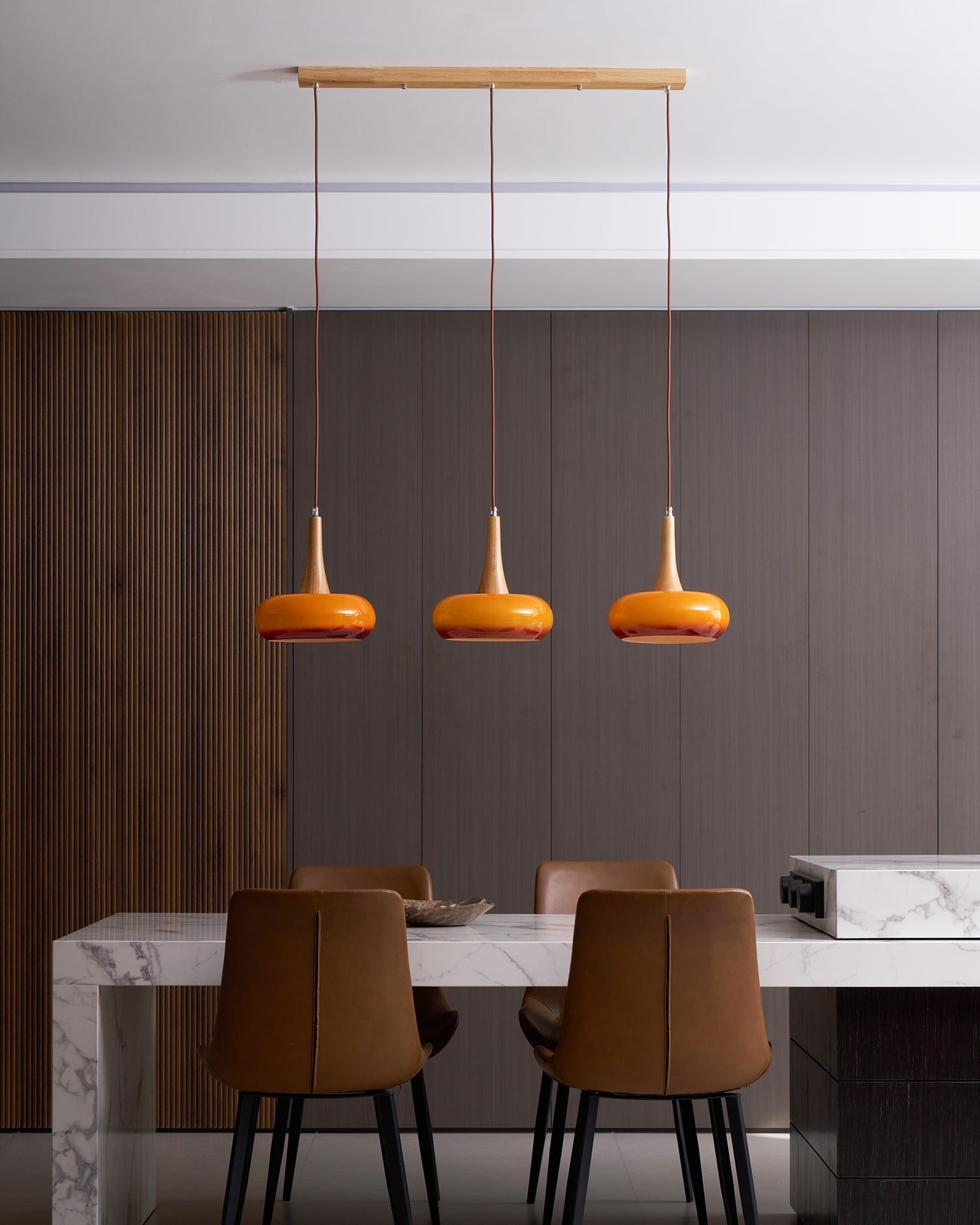 LED Pendant Lamp - Modern Adjustable Hanging Light Fixture for Kitchen Island & Dining Room