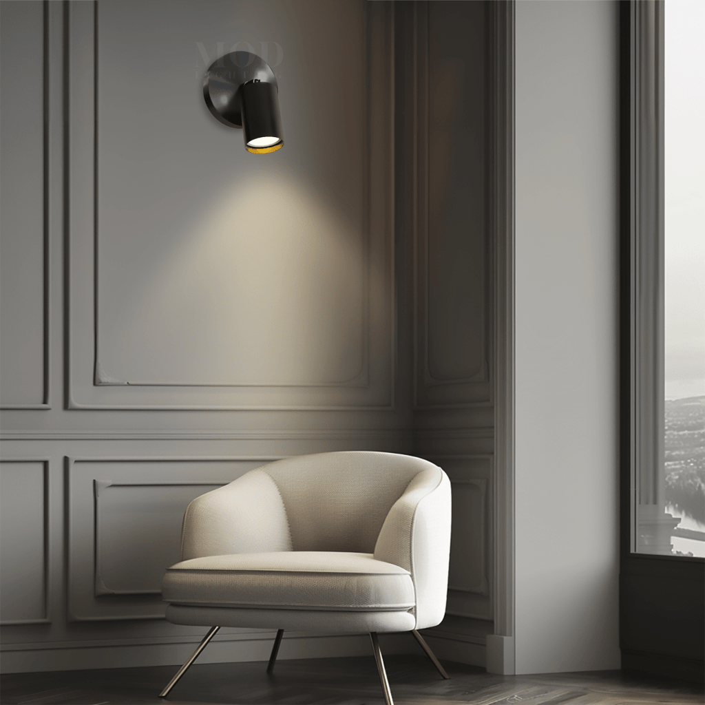 Modern Mid-Century Task Lighting – Sleek Adjustable Light Fixture in Brushed Gold or Matte Black for Living Rooms & Offices