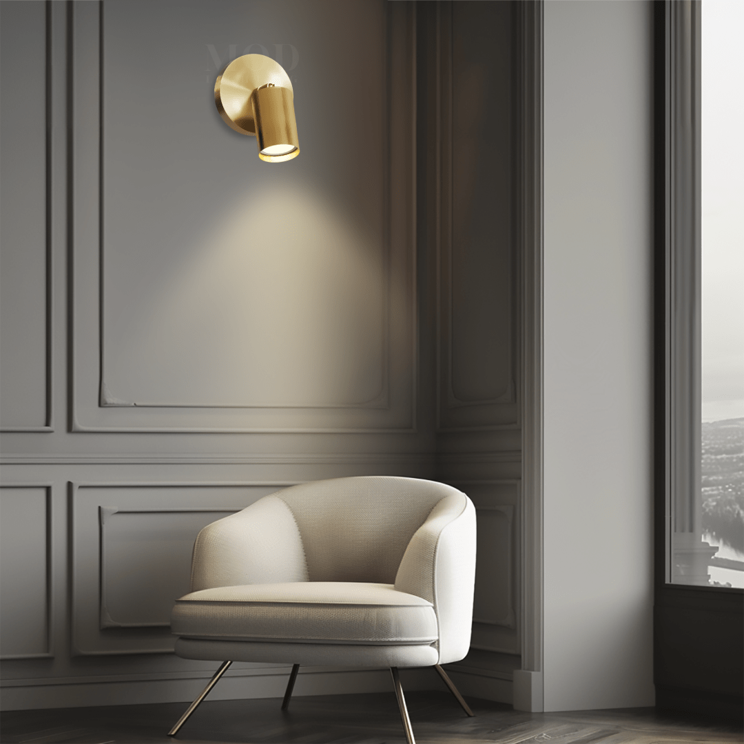 Modern Mid-Century Task Lighting – Sleek Adjustable Light Fixture in Brushed Gold or Matte Black for Living Rooms & Offices