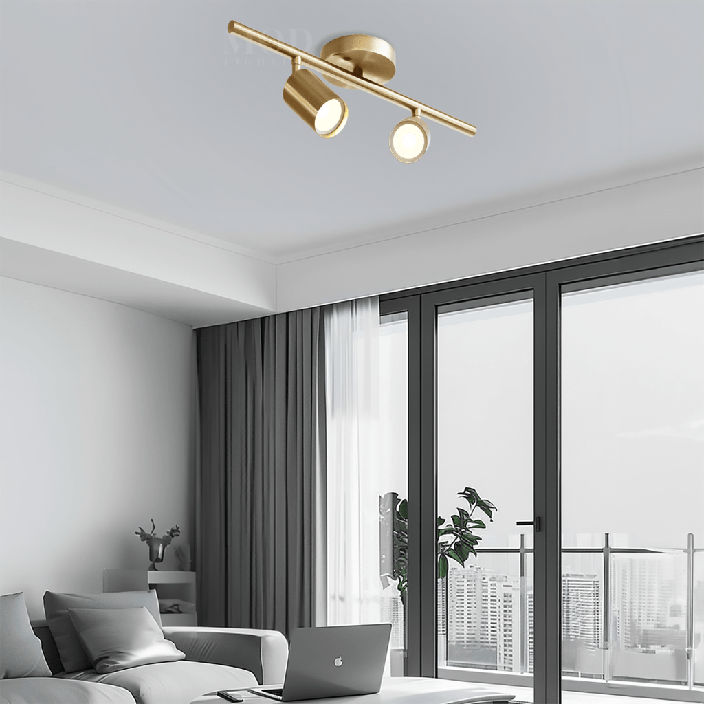 Modern Mid-Century Task Lighting – Sleek Adjustable Light Fixture in Brushed Gold or Matte Black for Living Rooms & Offices