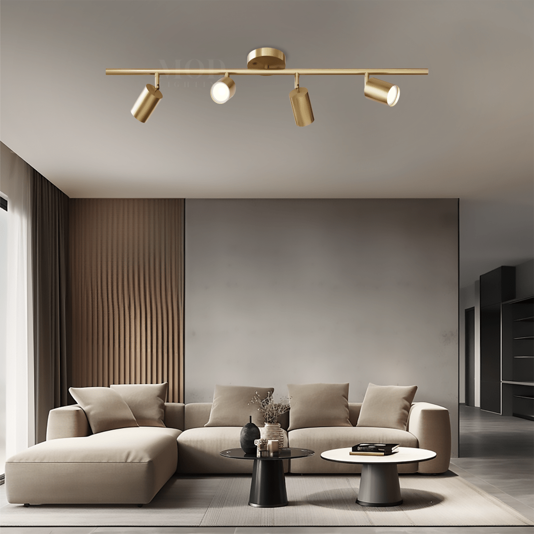 Modern Mid-Century Task Lighting – Sleek Adjustable Light Fixture in Brushed Gold or Matte Black for Living Rooms & Offices