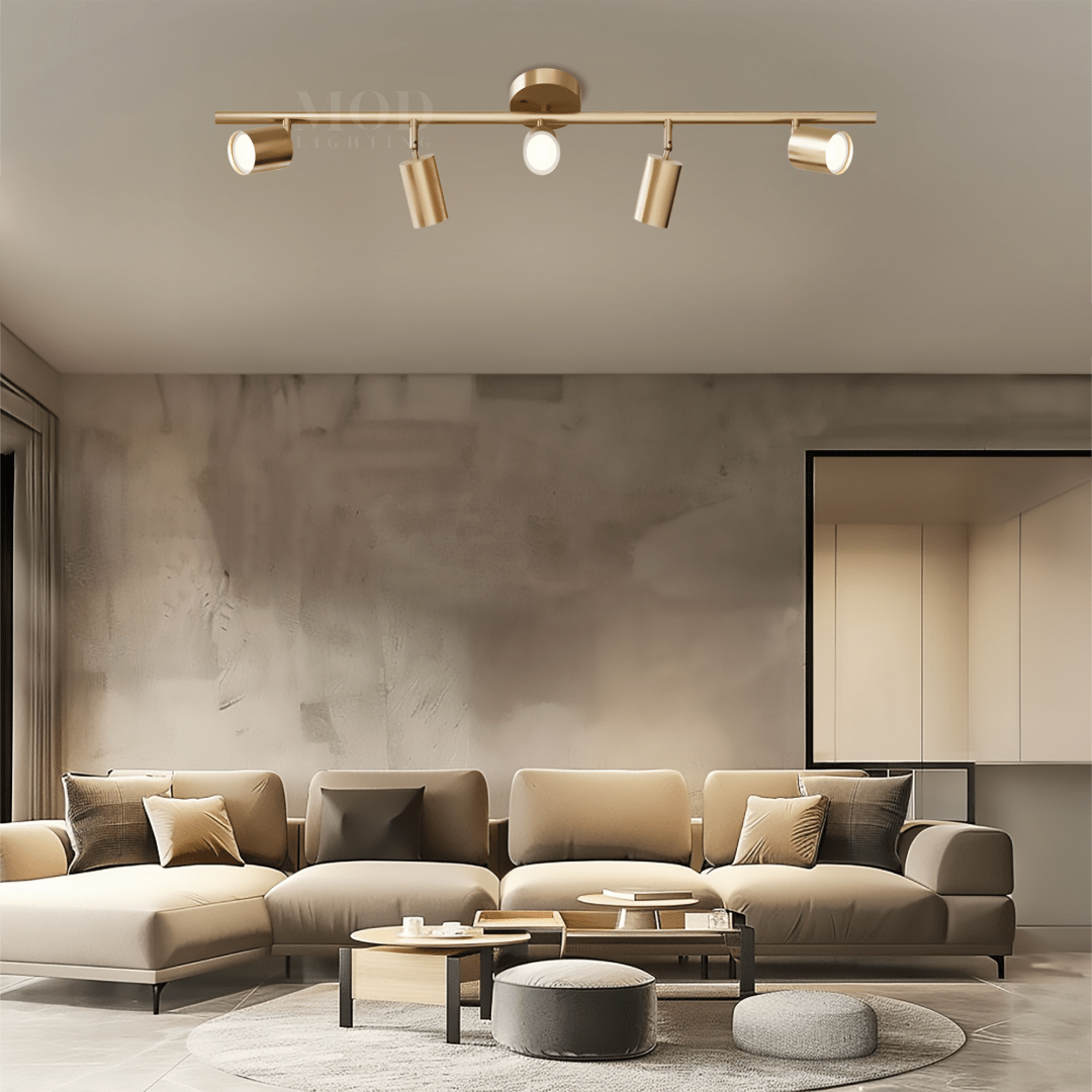 Modern Mid-Century Task Lighting – Sleek Adjustable Light Fixture in Brushed Gold or Matte Black for Living Rooms & Offices