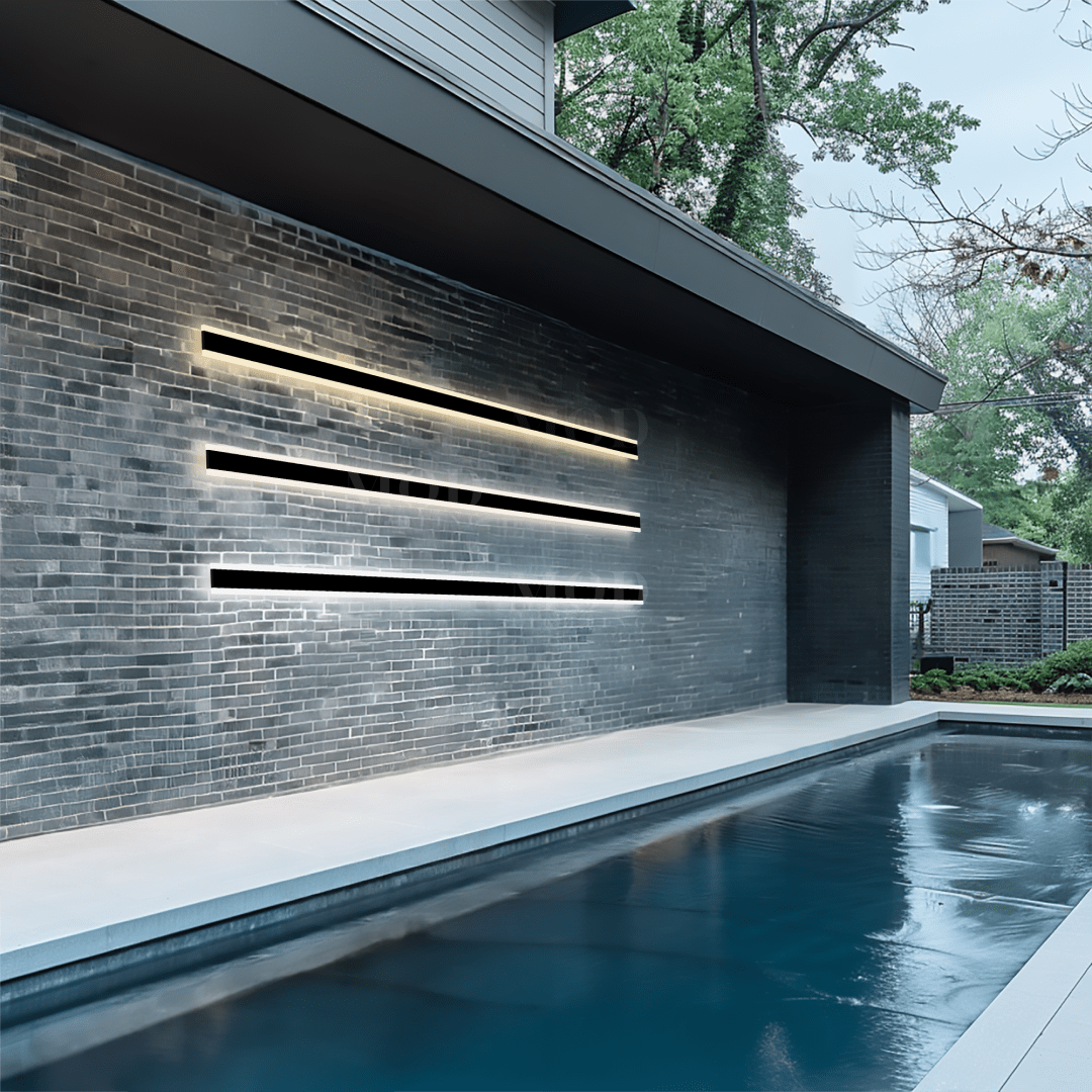 LED Outdoor Wall Light – Modern Weather-Resistant, Dimmable Exterior Sconce with 3 Color Temperatures