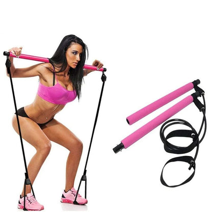 Portable Pilates Bar for Home Workouts | Easy-to-Use Muscle Strengthening Tool