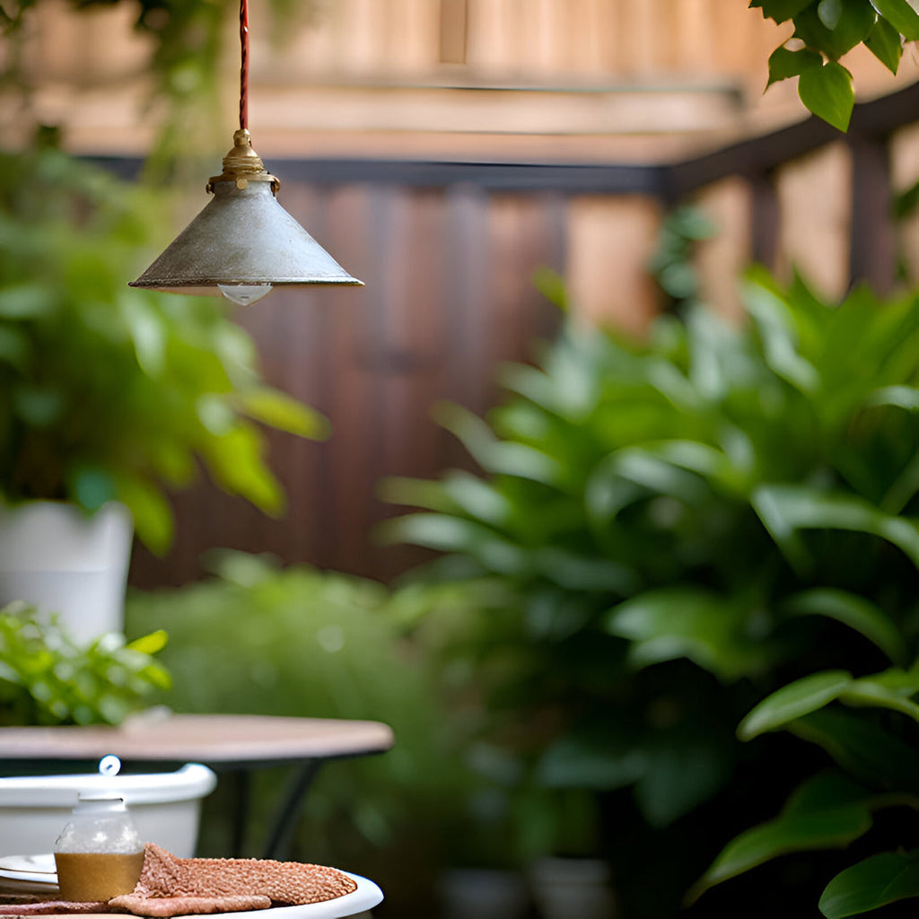 Industrial Vintage Pendant Light Fixture with Metal Shade for Kitchen Island, Bar & Dining Room Lighting