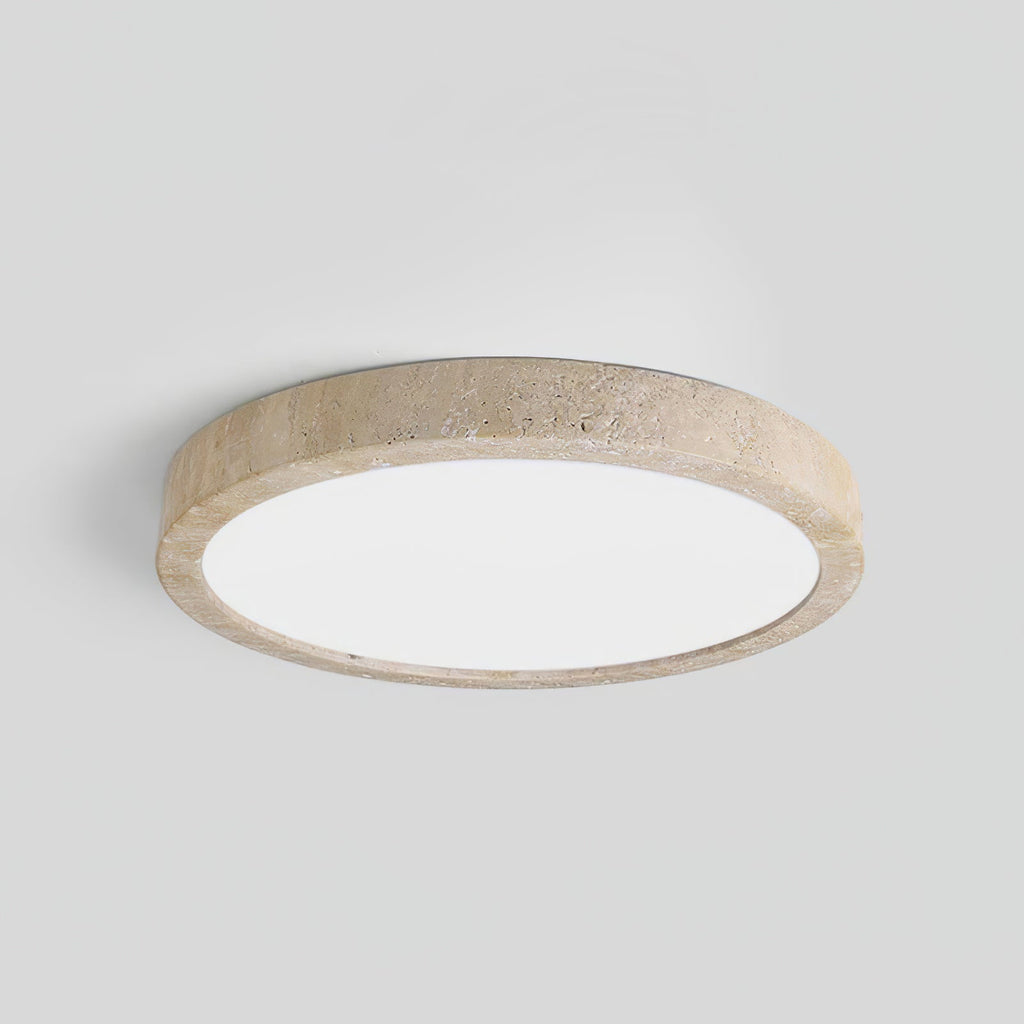 Travertine Ceiling Light | Dimmable, Warm & Cool Light Options for Modern Indoor Spaces
