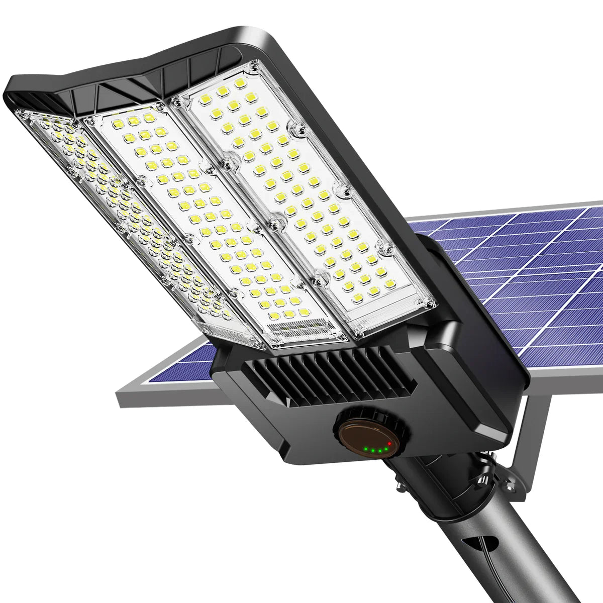 6500W Solar Street Lights - 500000LM High-Powered Outdoor Lighting for Commercial Parking Lots - 6500K Dusk to Dawn with Remote Control