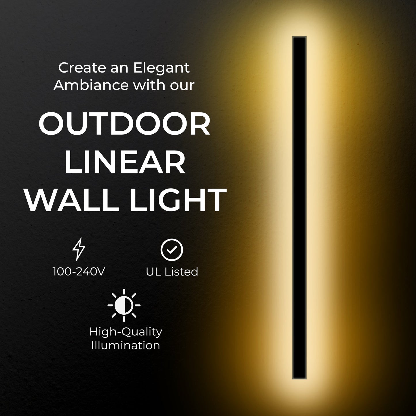 Explore Modern Outdoor Lighting: Svelte Linear Wall Lamp IP65 & Chic Exterior Sconces for Front of House