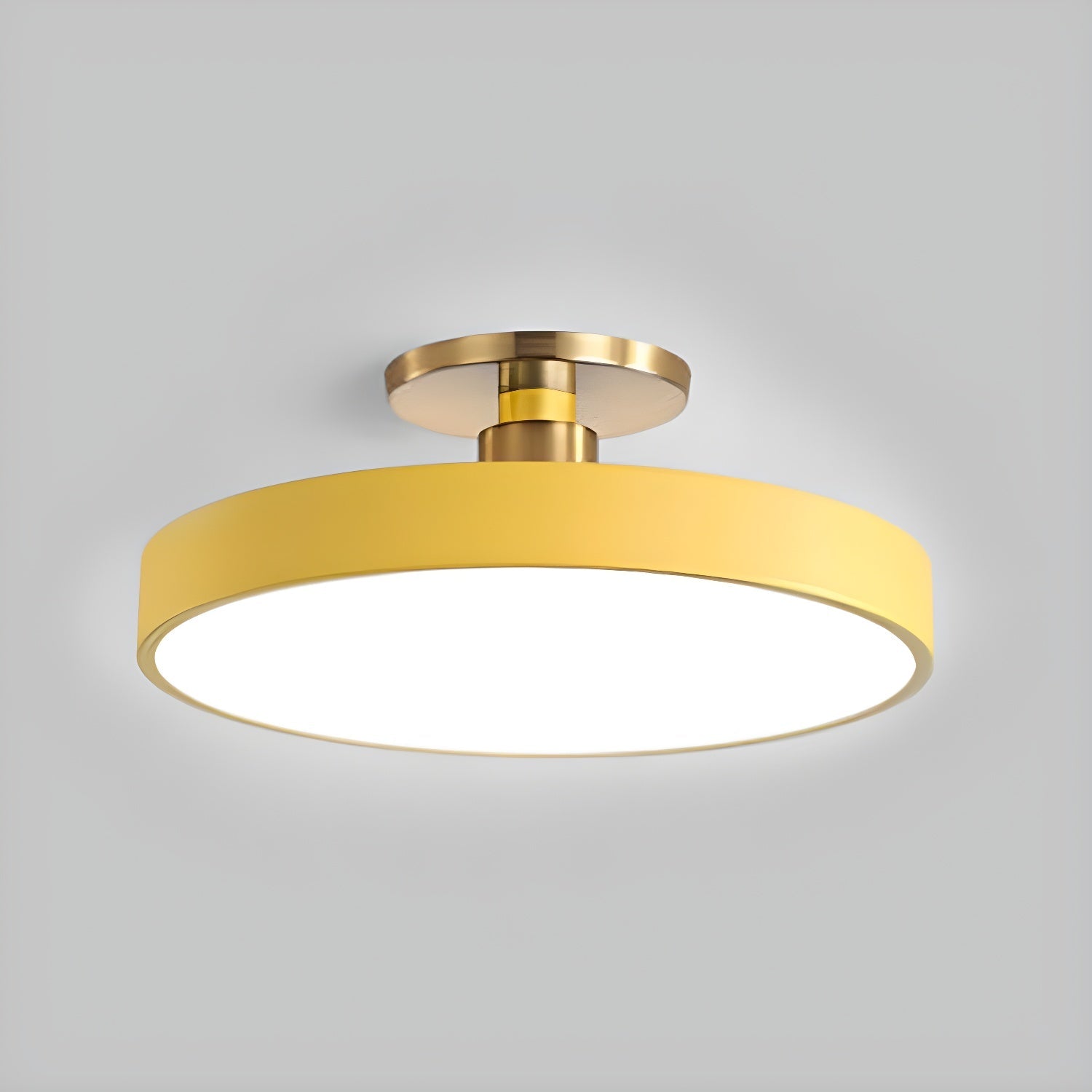 LED Flush Mount Ceiling Lamp - Modern Isla Design with Soft White Light for Living Room & Hallway Illumination