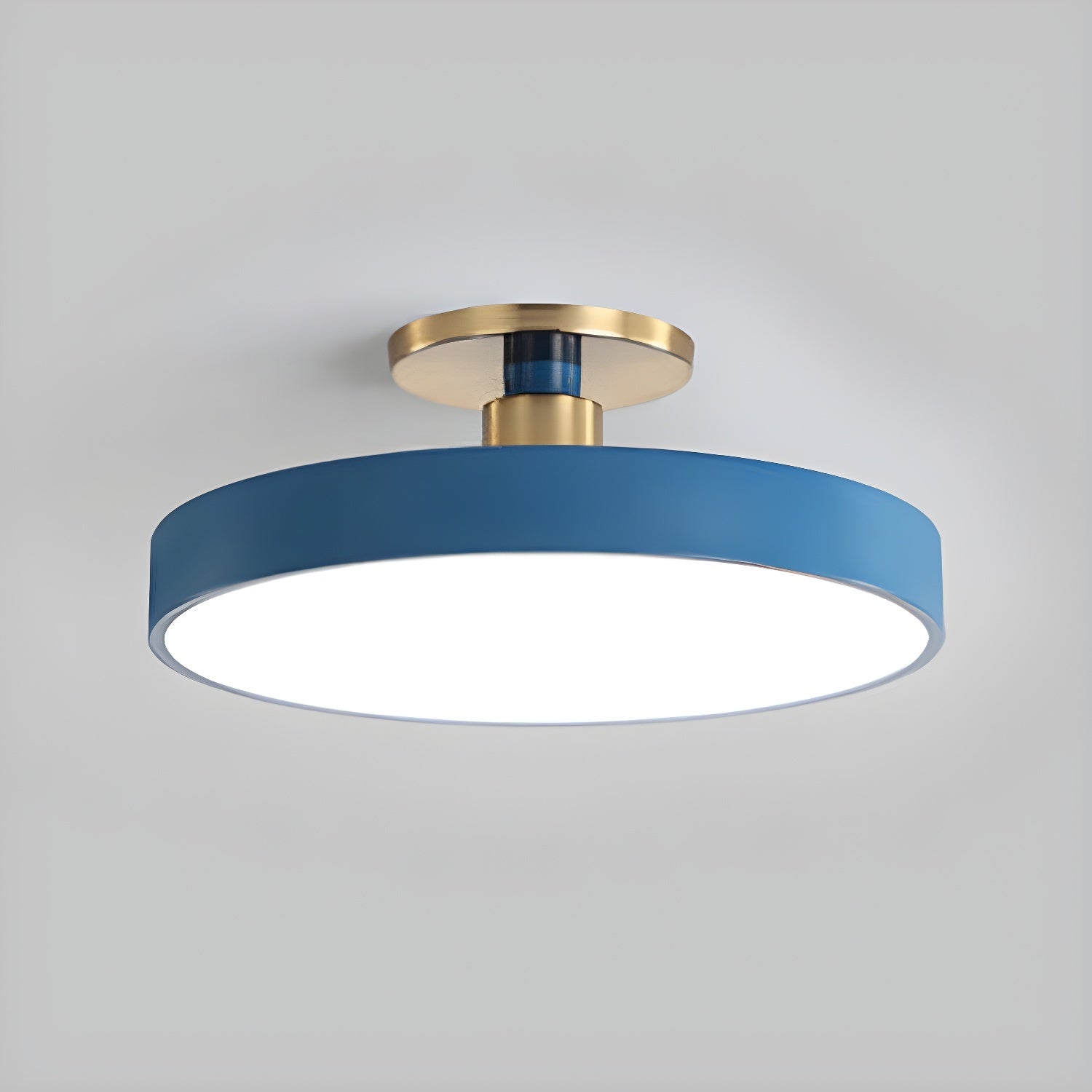 LED Flush Mount Ceiling Lamp - Modern Isla Design with Soft White Light for Living Room & Hallway Illumination