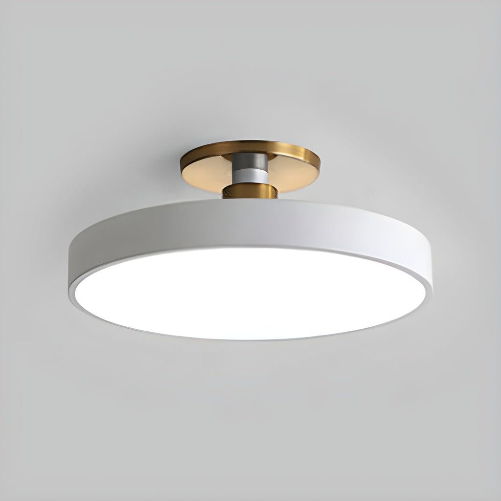 LED Flush Mount Ceiling Lamp - Modern Isla Design with Soft White Light for Living Room & Hallway Illumination