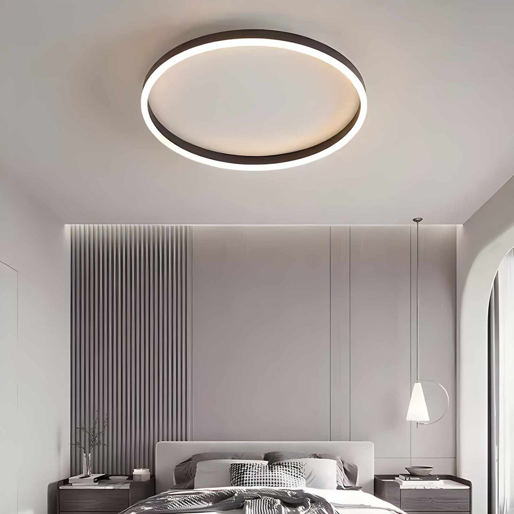 Nordic Circular LED Ceiling Lamp | Energy-Smart, Gentle Diffused Glow & Ideal for Bedroom, Hallway or Living Area