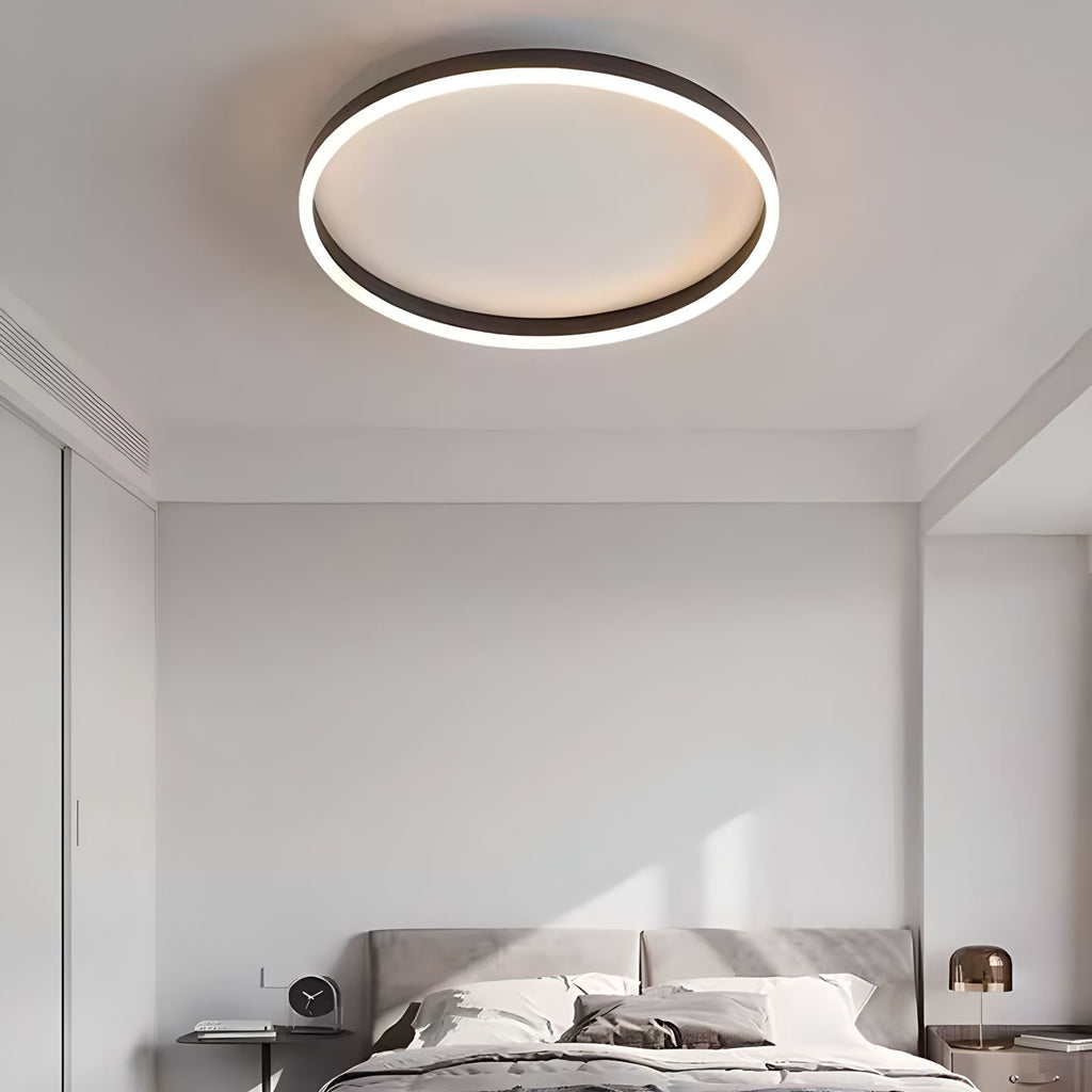 Nordic Circular LED Ceiling Lamp | Energy-Smart, Gentle Diffused Glow & Ideal for Bedroom, Hallway or Living Area