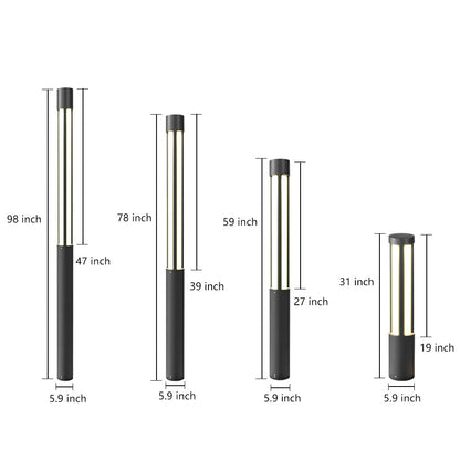 Tall Outdoor Commercial Light Post: Sleek Led Lights for Patio and Poolside Elegance