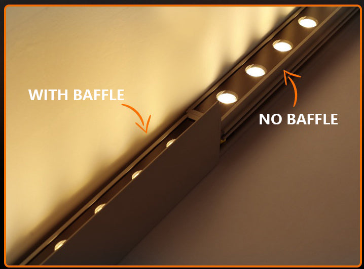 LED Linear Up Outdoor Wall Washer Lights - Adjustable Landscape Lamp with Baffle for Garden & Patio Illumination