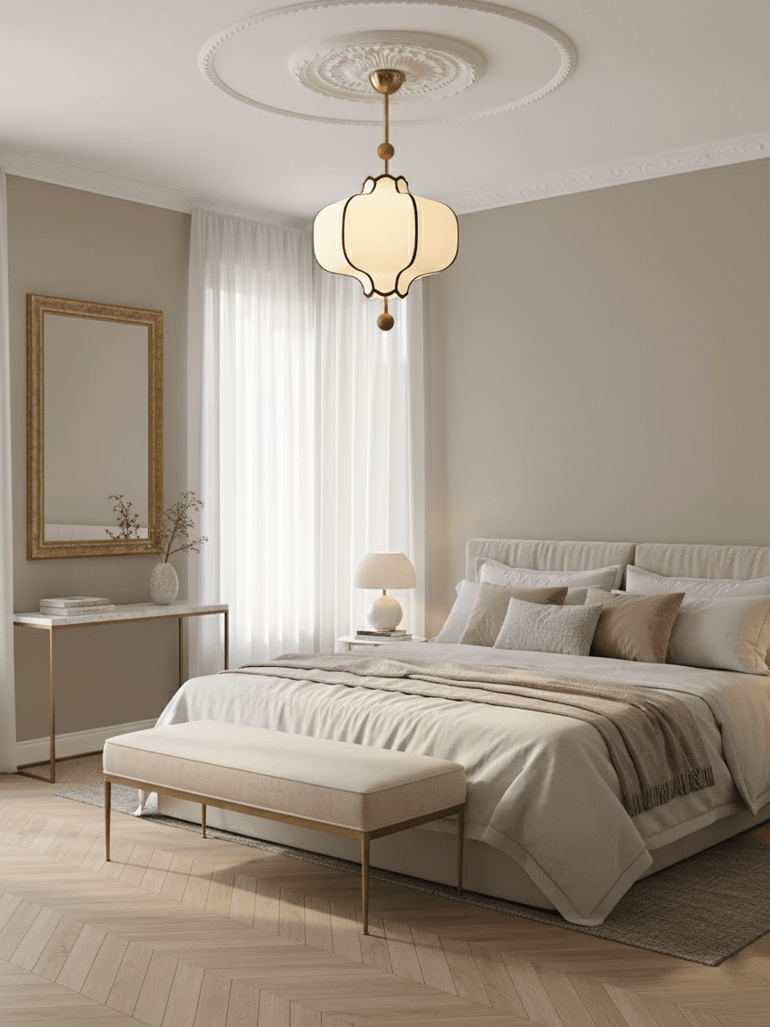 Lantern Fabric Pendant Light | Adjustable Size, Soft Ambient Glow & Ideal for Indoor Spaces