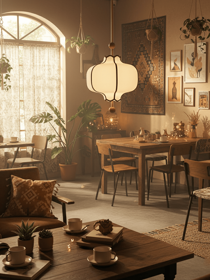 Lantern Fabric Pendant Light | Adjustable Size, Soft Ambient Glow & Ideal for Indoor Spaces