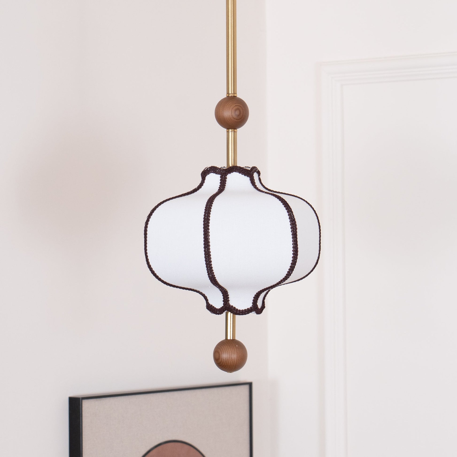Lantern Fabric Pendant Light | Adjustable Size, Soft Ambient Glow & Ideal for Indoor Spaces