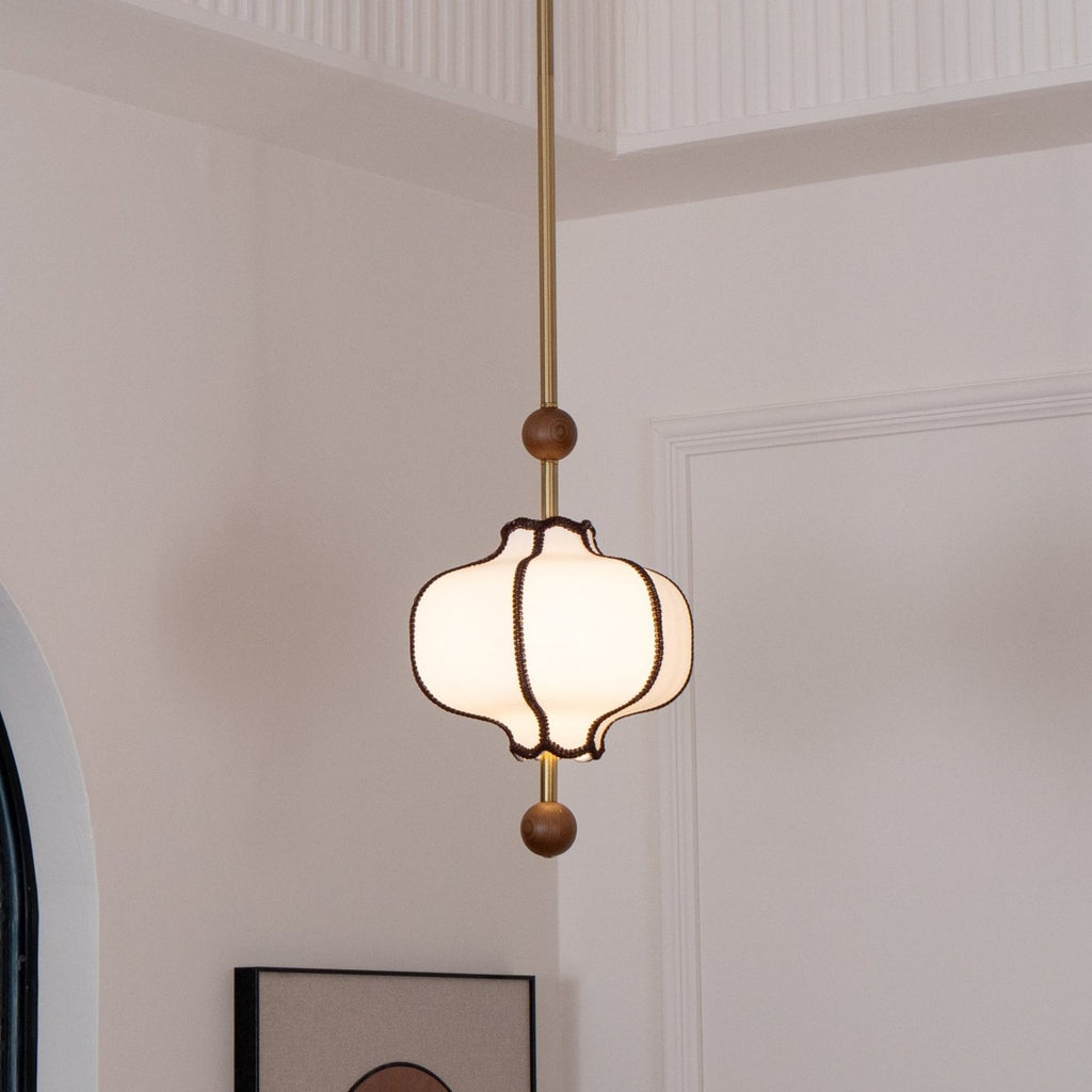 Lantern Fabric Pendant Light | Adjustable Size, Soft Ambient Glow & Ideal for Indoor Spaces