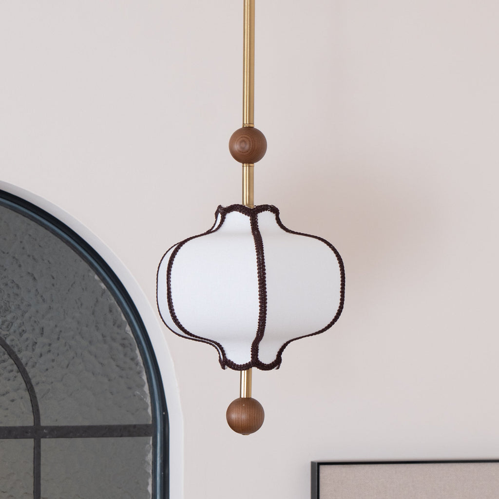 Lantern Fabric Pendant Light | Adjustable Size, Soft Ambient Glow & Ideal for Indoor Spaces