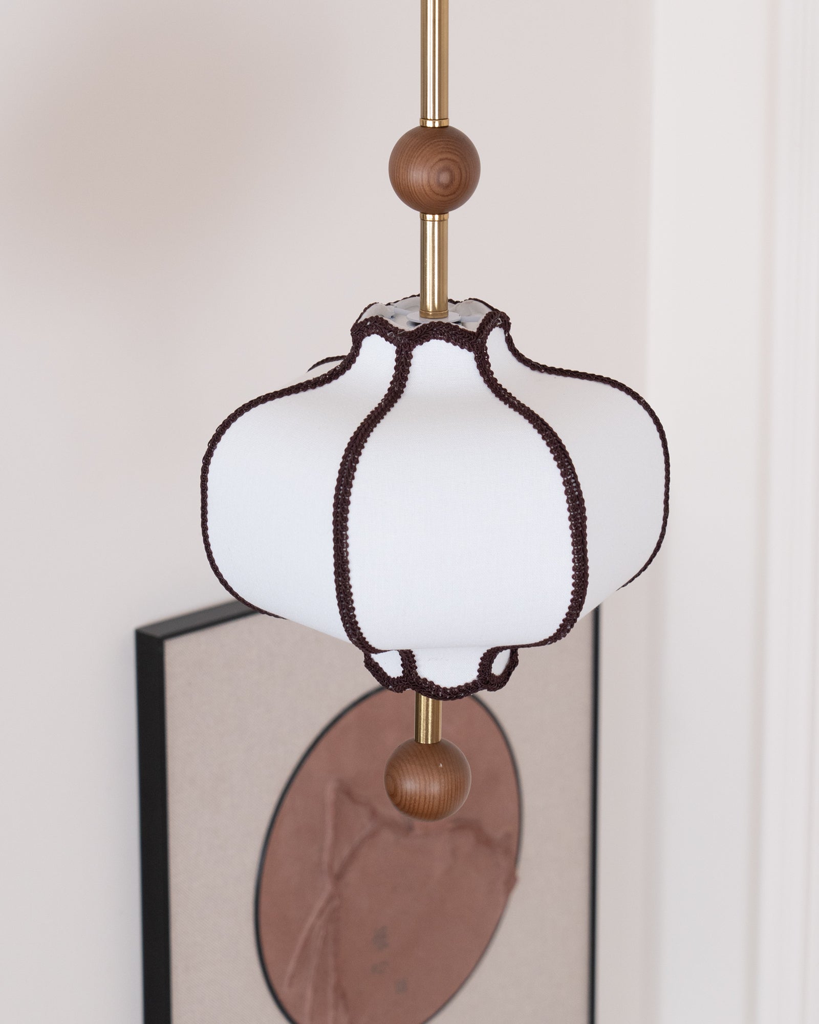 Lantern Fabric Pendant Light | Adjustable Size, Soft Ambient Glow & Ideal for Indoor Spaces