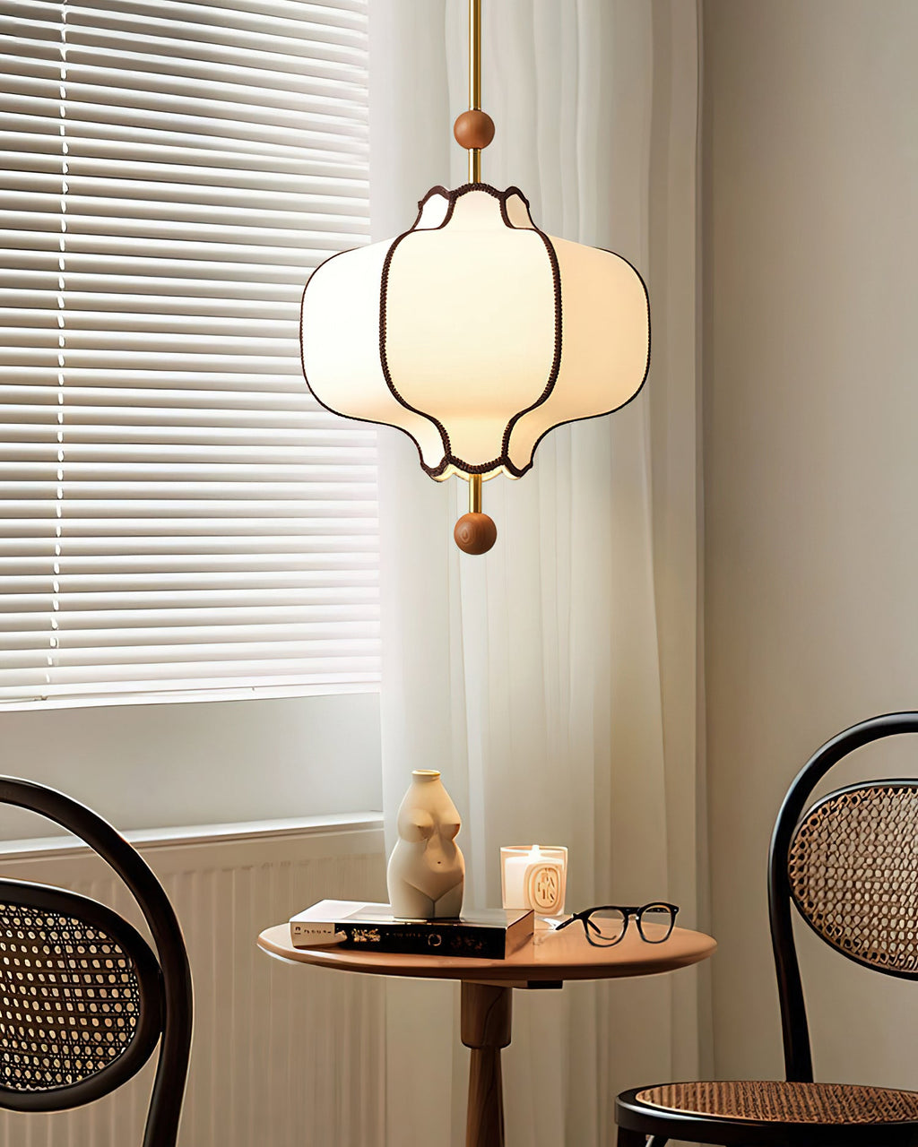 Lantern Fabric Pendant Light | Adjustable Size, Soft Ambient Glow & Ideal for Indoor Spaces