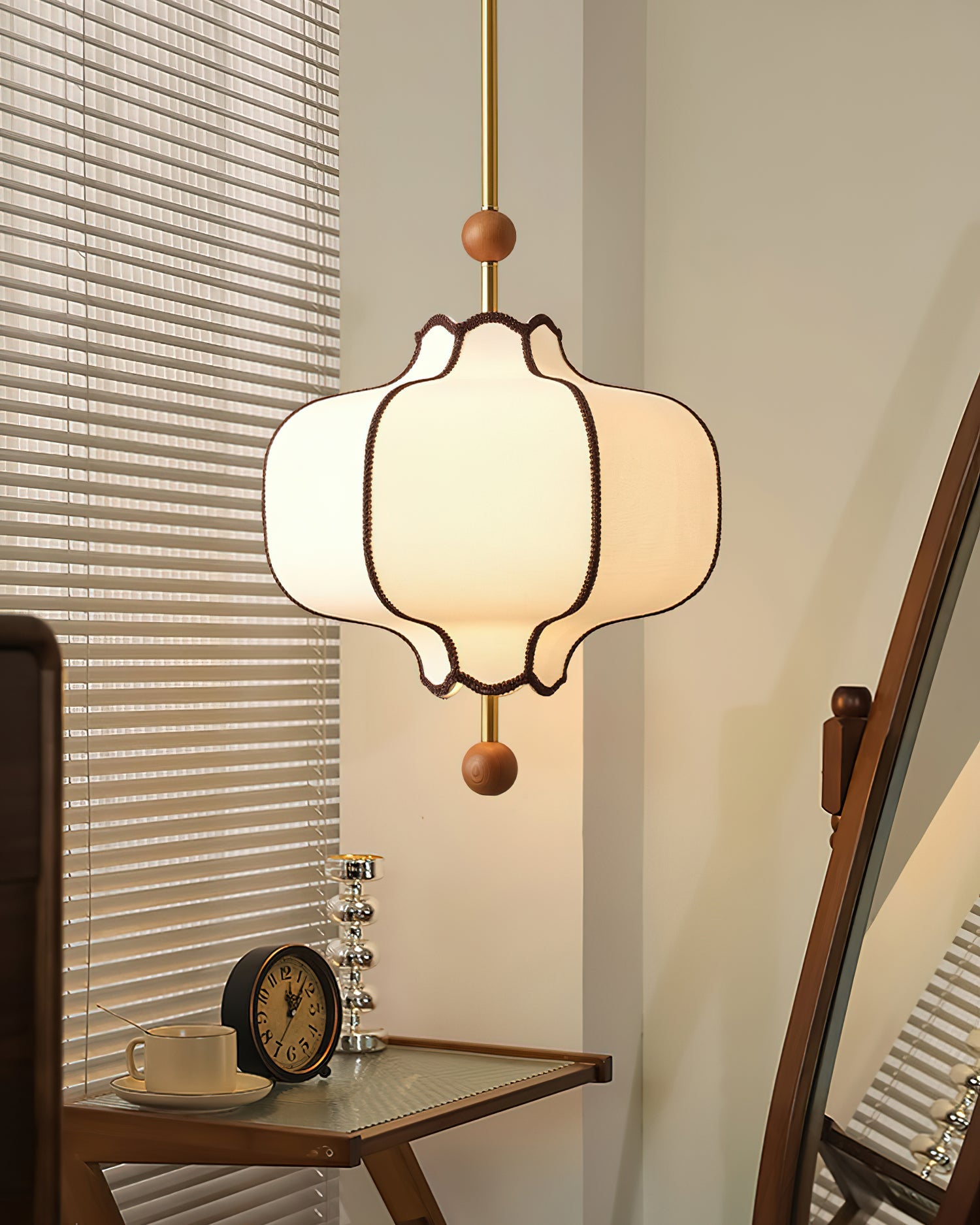 Lantern Fabric Pendant Light | Adjustable Size, Soft Ambient Glow & Ideal for Indoor Spaces