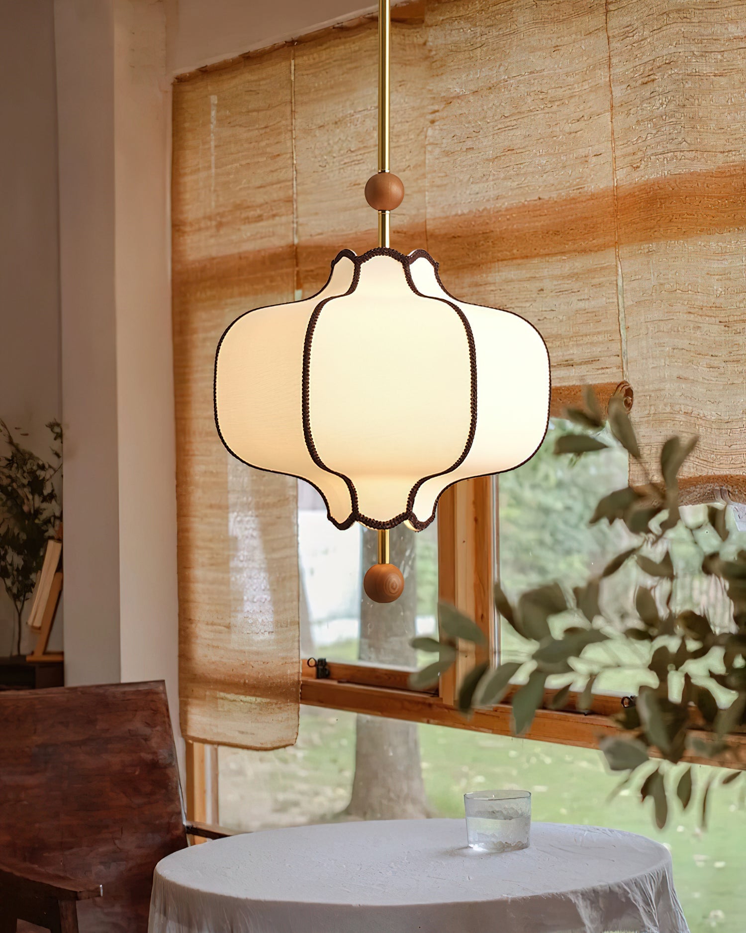 Lantern Fabric Pendant Light | Adjustable Size, Soft Ambient Glow & Ideal for Indoor Spaces