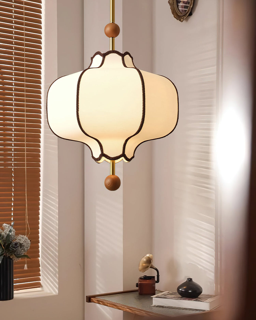Lantern Fabric Pendant Light | Adjustable Size, Soft Ambient Glow & Ideal for Indoor Spaces