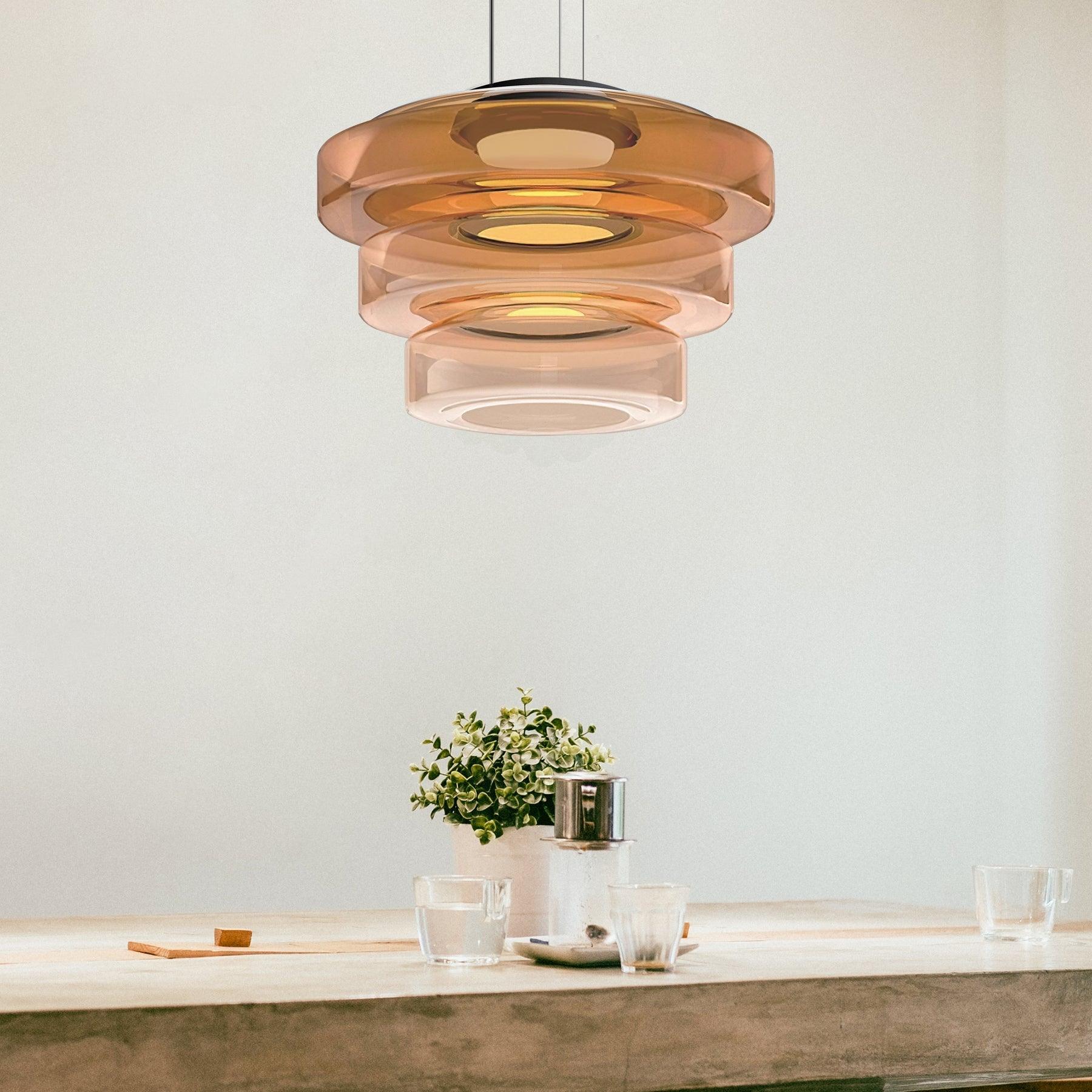Levels Series Pendant Light | Dimmable, Adjustable Height & Ideal for Indoor Spaces