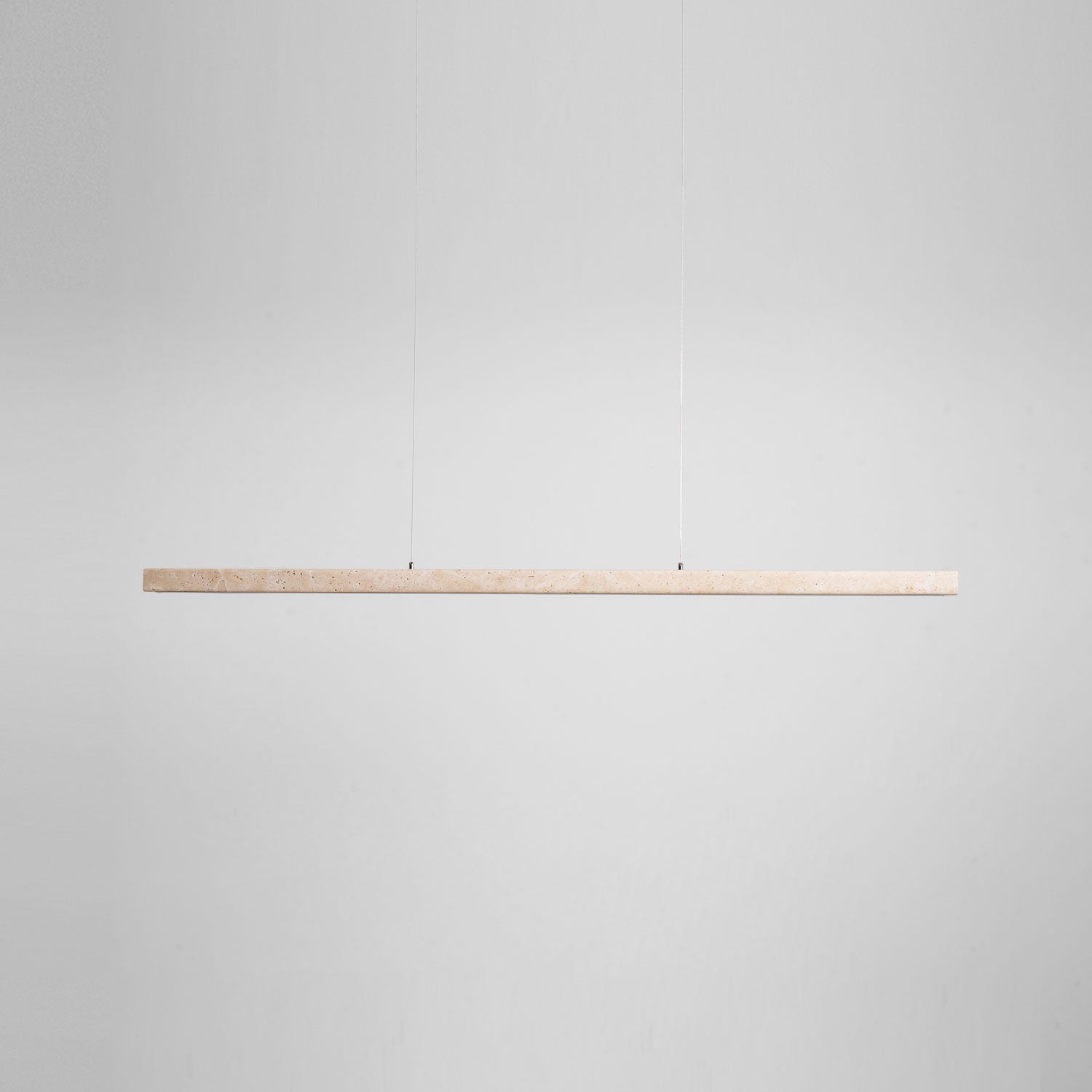 Linear Travertine Pendant Lamp | Dimmable, Adjustable Height & Ideal for Modern Kitchens and Workspaces