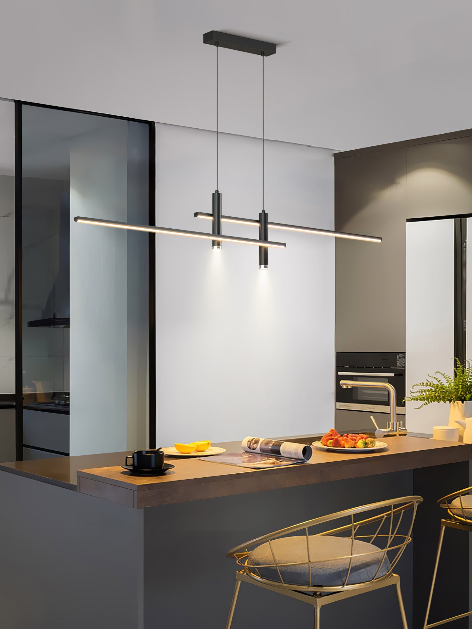 Minimalist LED Pendant Light | Dimmable, Adjustable Height & Ideal for Indoor Spaces
