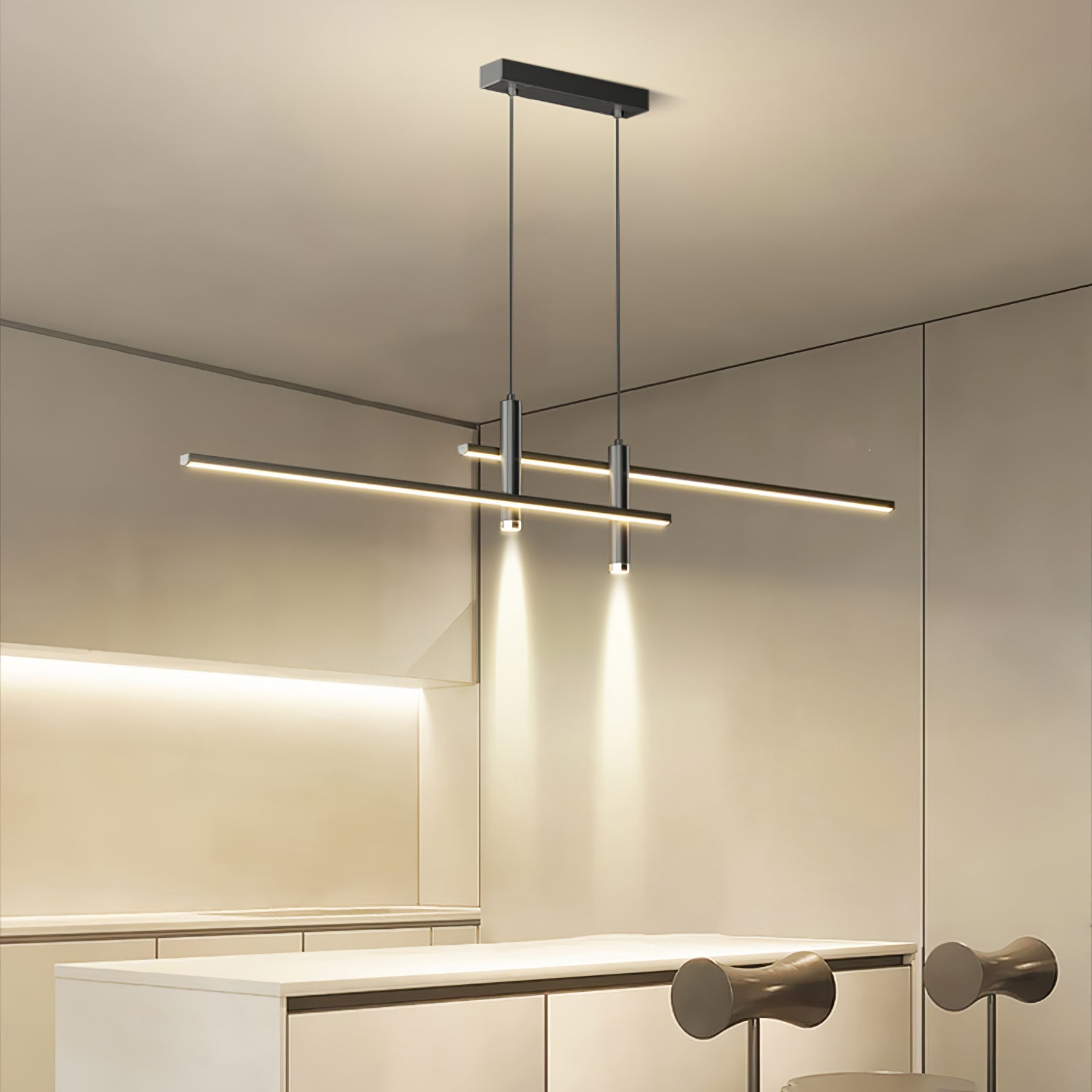 Minimalist LED Pendant Light | Dimmable, Adjustable Height & Ideal for Indoor Spaces