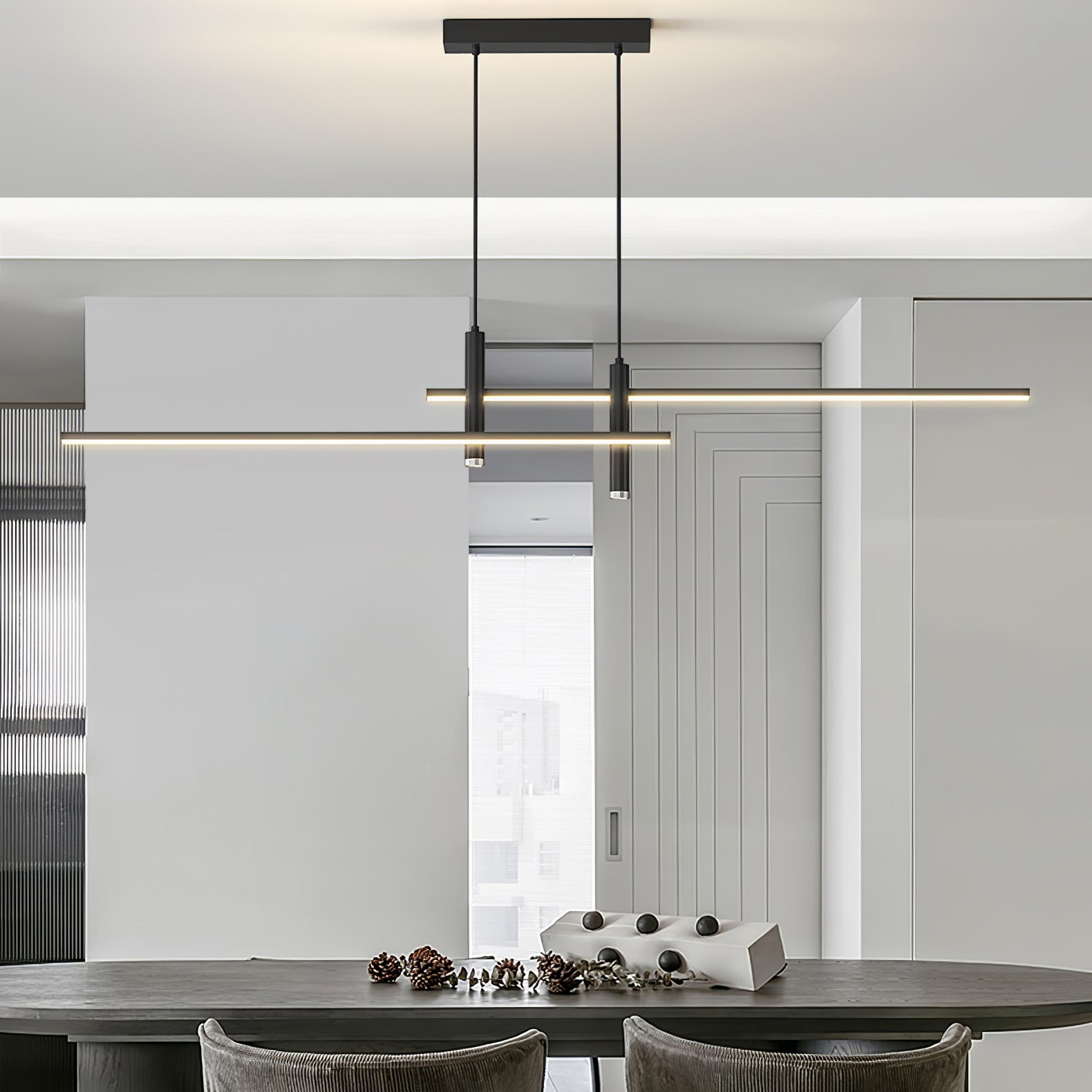 Minimalist LED Pendant Light | Dimmable, Adjustable Height & Ideal for Indoor Spaces