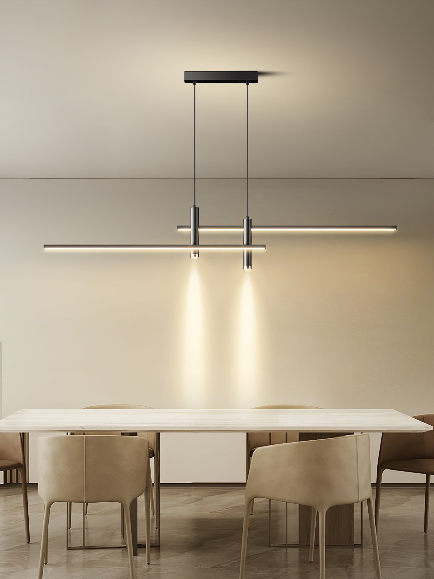 Minimalist LED Pendant Light | Dimmable, Adjustable Height & Ideal for Indoor Spaces