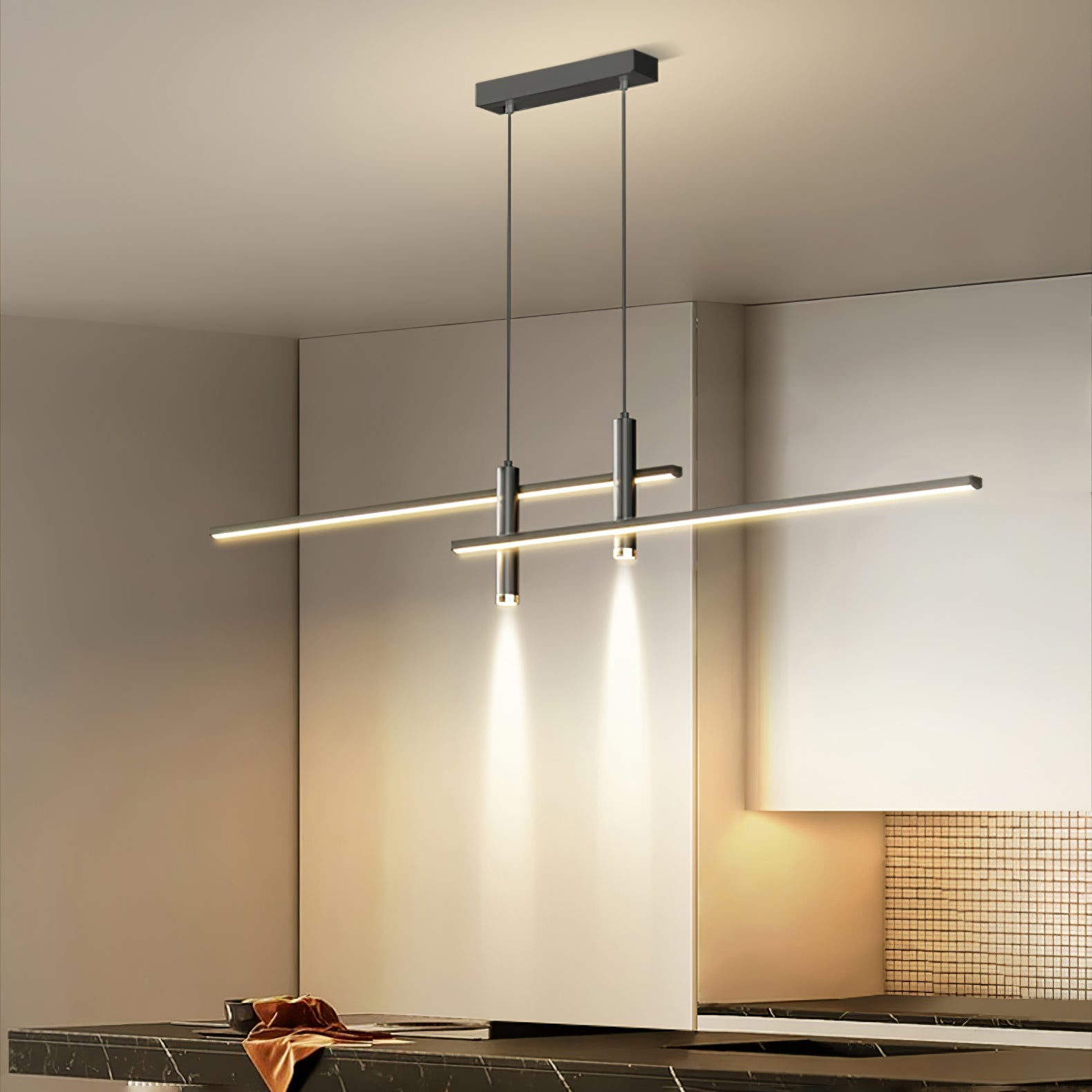 Minimalist LED Pendant Light | Dimmable, Adjustable Height & Ideal for Indoor Spaces